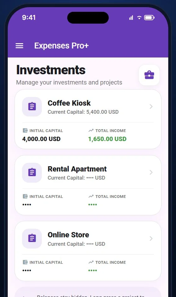Fund projects and see what comes back